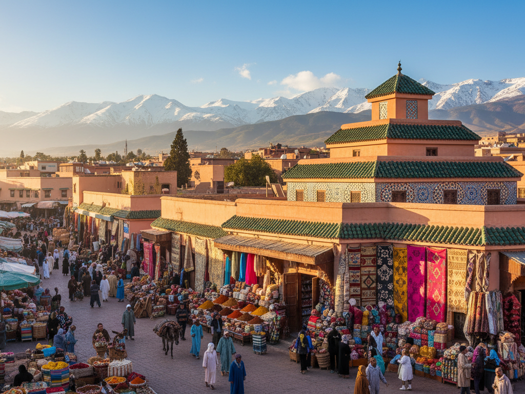 Moroccan landscapes and architecture