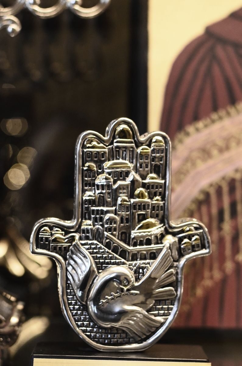 Hand of Fatima in Morocco traditional Hamsa symbol