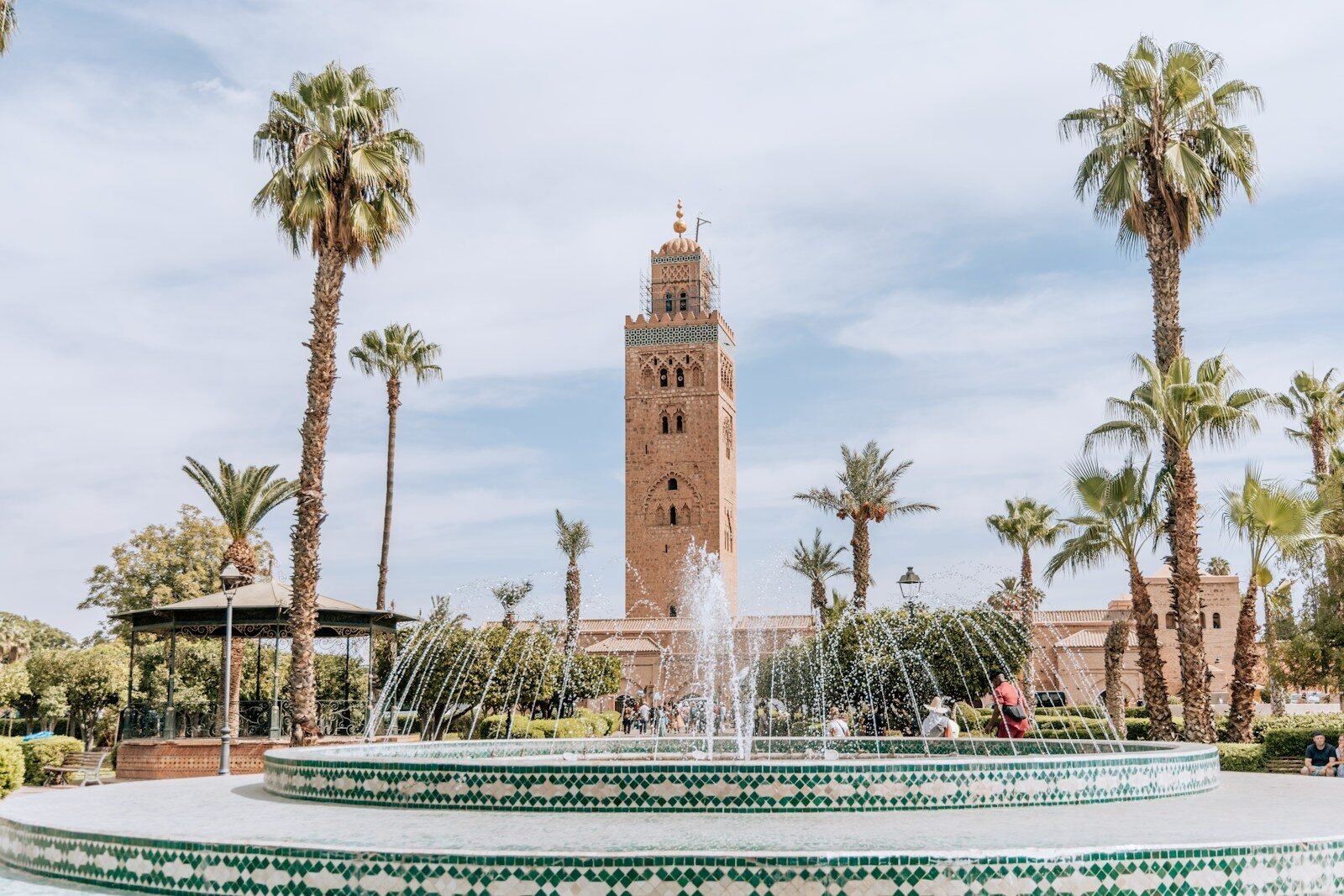Family walking in Marrakech medina - best time to visit Morocco with kids